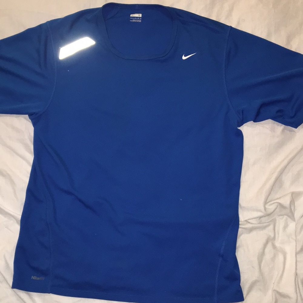 Blue Nike tee shirt